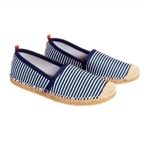 Seastar Beachcomber Navy Microstripe Espadrille Women's Size 7
